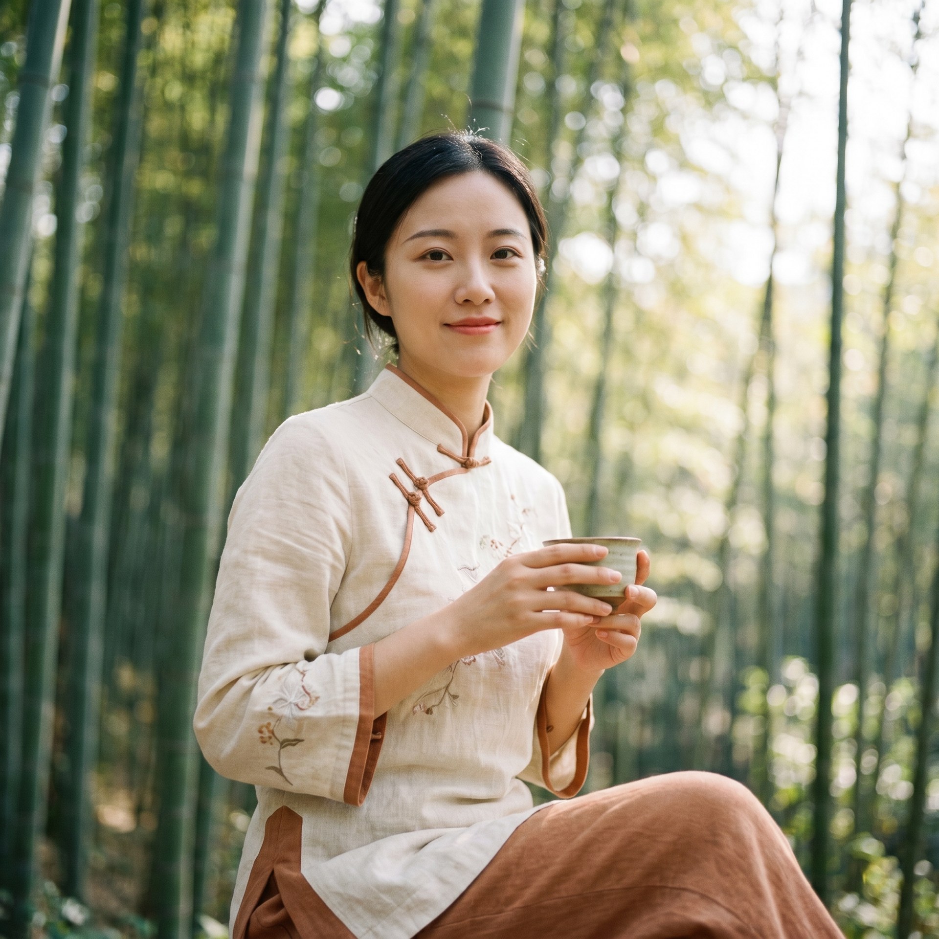 樱花视频达人-苏晚茶-东方生活博主